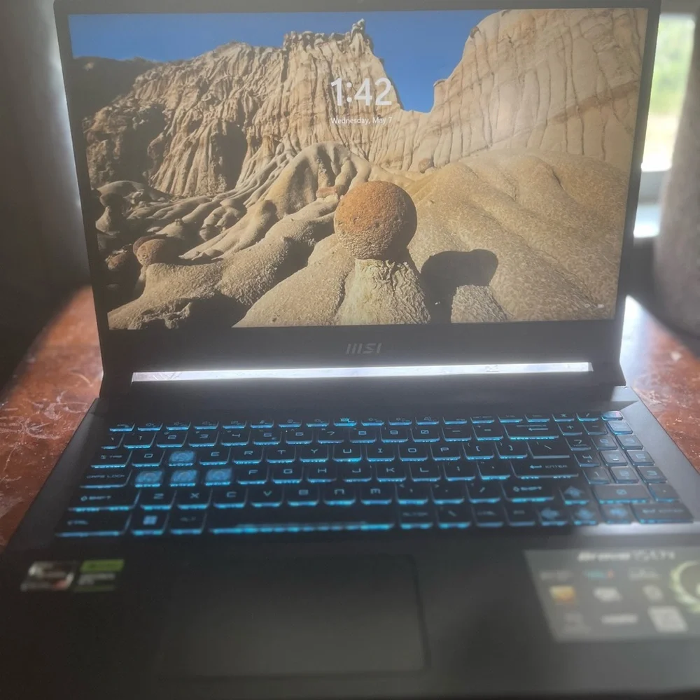 MSI Black Gaming Laptop with Sleek Design